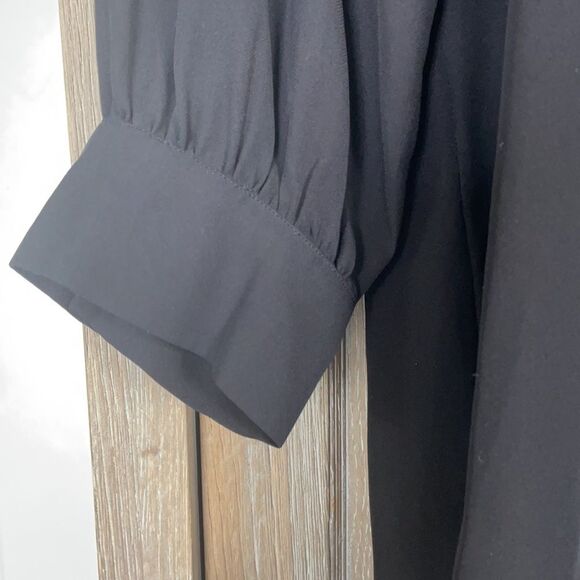 Parker silk beaded blouse sheet top black small - Picture 7 of 15